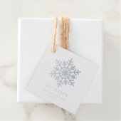 Silber-Folie, schneegeflake - schneit es Geschenkanhänger (Mit Box)