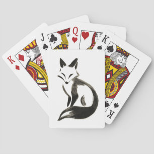 Silber Fox - Minimalistischer Pinsel für das Spiel Spielkarten