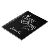 Silber-Funkeln der Notebook-Skaten Notizblock (Linke Seite)