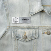 Silber für das moderne Firmenlogo Namensschild (Beispiel)