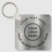 Silber für Logowerbung Schlüsselanhänger (Vorderseite)