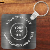 Silber für Logowerbung Schlüsselanhänger (Rückseite)