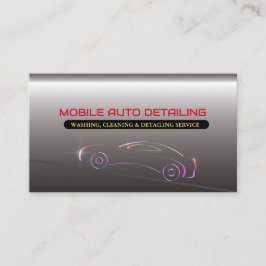 Silber für mobiles Auto - Waschen, Reinigen und En Visitenkarte