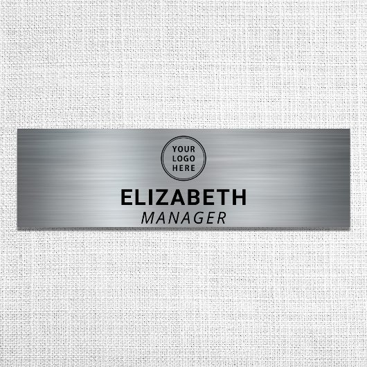 Silber für moderne Firmenlogos Namensschild