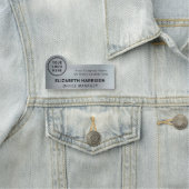 Silber für moderne Unternehmen Namensschild (Beispiel)