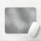 Silber g schimmernder irisierender abstrakter Hint Mousepad (Mit Mouse)