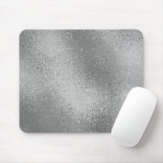 Silber g schimmernder irisierender abstrakter Hint Mousepad (Mit Mouse)
