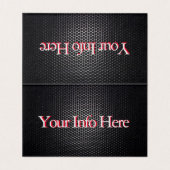 Silber geklappt vier[sided Classic Car] Visitenkarten (Innenseite Aufgefaltet)