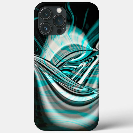 Silber gekrümmt unter zyklischem grünen Rauch auf Case-Mate iPhone Hülle (Rückseite)