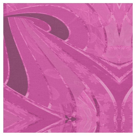 Silber gekrümmte Linien, rosa abstrakt Stoff (Nahaufnahme)