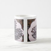 Silber gemalte Kiefernkegel Kaffeetasse (Mittel)