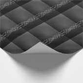 Silber Geschenkpapier (Ecke)