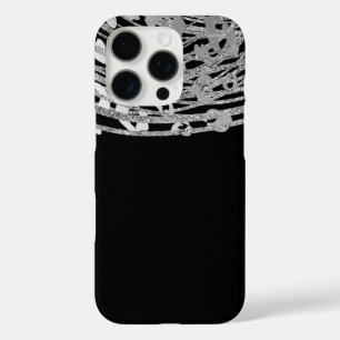 Silber Glam Cheetah Druck Exotischer Tierdruck iPhone 16 Pro Hülle