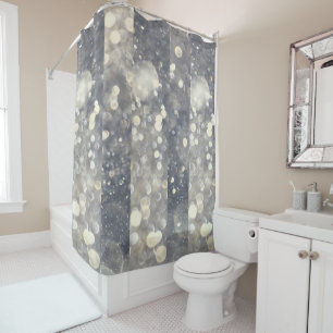 Silber Glanz Funkeln Glamour Glamour Modern Trendi Duschvorhang