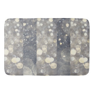 Silber Glanz Glitter Glamour Glam Modern Trendig Badematte