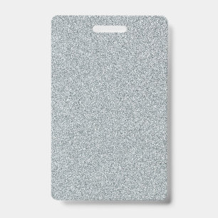 Silber-Glitter-DIY-Vorlage mit individuellem Text Ausweis