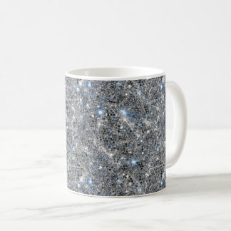 Silber Glitter Funken Hochzeit Kaffeetasse