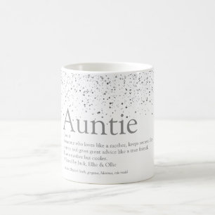 Silber Glitter Glam Coole Tante Tante Definition  Kaffeetasse
