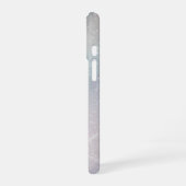 Silber-Glitter mit Sternen iPhone 16 Hülle (Linke Seite)