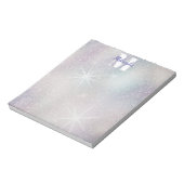 Silber-Glitter mit Sternen Notizblock (Rotiert)