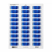 Silber Glitter Royal Blau Folie Glam (Vorne)