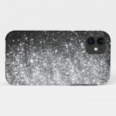 Silber Glitter Weihnachten Case-Mate iPhone Hülle (Rückseite (Horizontal))