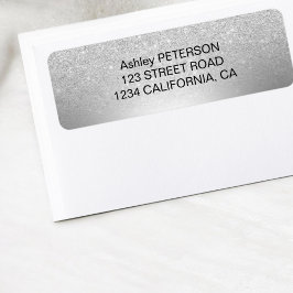 Silber-Glitzer-Folie aus Metall