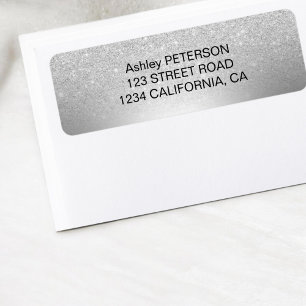 Silber-Glitzer-Folie aus Metall