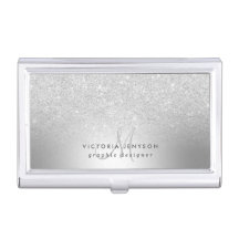 Silber-Glitzer-Monogramm