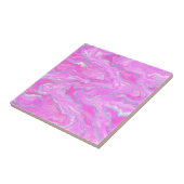 Silber-Glitzer und Rosa Abstrakt Fliese (Seite)