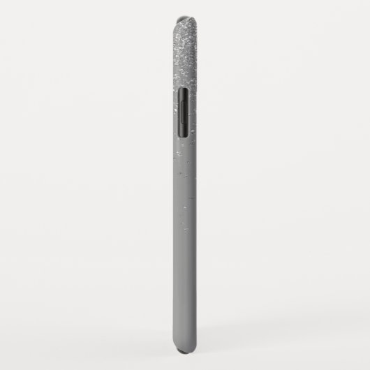 Silber-Glitzer und Sparklogramm Case-Mate iPhone Hülle (Hinten/Rechts)