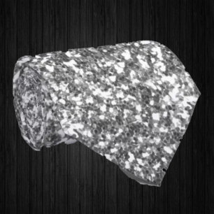 Silber Glitzer Unechter Glitter Luxus Krawatte