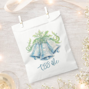 Silber Glocken Aquarell Hochzeitskonfetti Tossack Geschenktütchen
