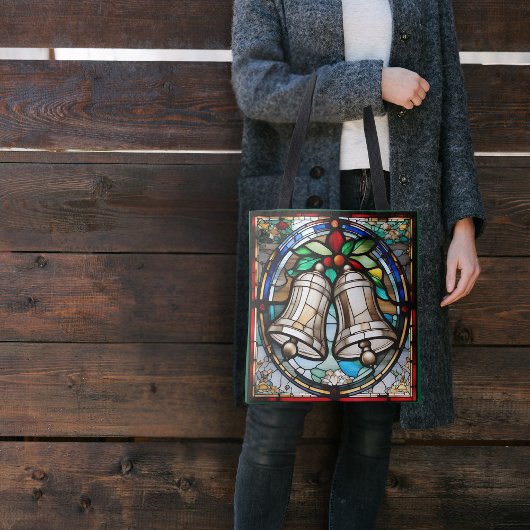 Silber Glocken Imitate gestanztes Glas Tasche