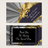 Silber, Gold Gastgeschenk Hochzeit danke (Vorne & Hinten)