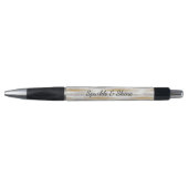 Silber Gold Glitzstreifen Kugelschreiber (Vorderseite)