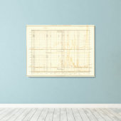 Silber, Gold, Mini-Münzen Leinwanddruck (Insitu (Holzboden))