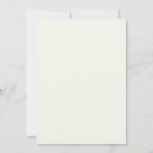 Silber-Gold-Rebe-Hochzeit Einladung (Rückseite)