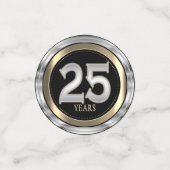 Silber, Gold und Schwarz - 25 Jahre Konfetti (Klein Vorderseite)