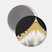 Silber-Gold-Vulkan-Magnet Magnet (Vorderseite/Rückseite)