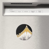 Silber-Gold-Vulkan-Magnet Magnet (In Situ (Geschirrspüler))