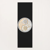 Silber & Gold Yin Yang Yogamatte (Rückseite)