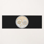 Silber & Gold Yin Yang Yogamatte (Vorderseite (Horizontal))