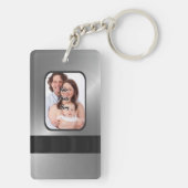 Silber-Grau-Foto Schlüsselanhänger (Rückseite)