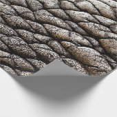 Silber-Graue Elefantenhaut Geschenkpapier (Ecke)
