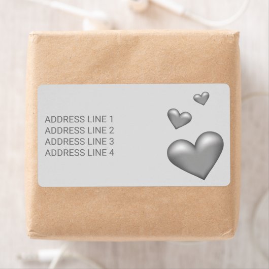 Silber-Graue Farbhörer mit benutzerdefiniertem Tex (Insitu)