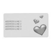 Silber-Graue Farbhörer mit benutzerdefiniertem Tex (Vorne)