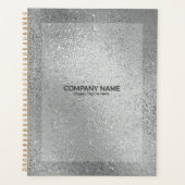 Silber-graue, schimmernde Glasstruktur Planer (Vorderseite)