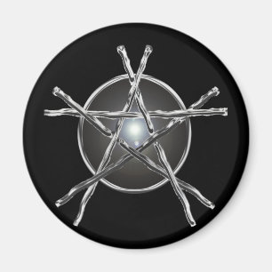 Silber haftet Pentagram-Magneten Magnet