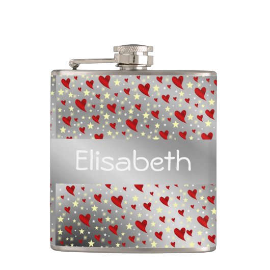 Silber, Herz, lila, Dekoration, Medaille, Award, f Flachmann (Vorderseite)